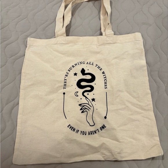 Taylor Swift Handbags - Taylor Swift Reputation Beige Tote Bag